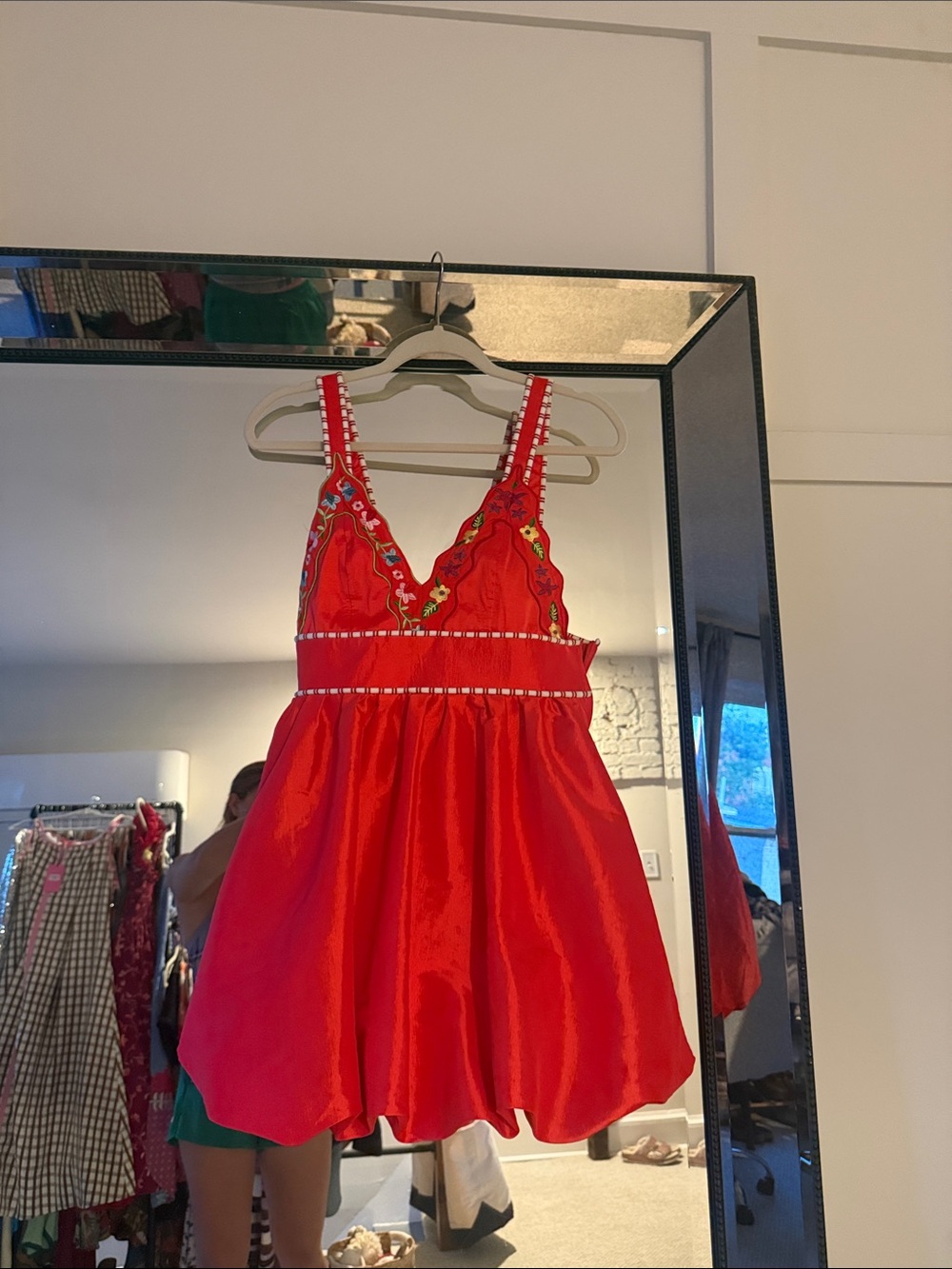 CeliaB SELENE RED SHORT DRESS SMALL